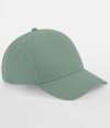BB62N Organic Cotton 5 Panel Cap  Dusty Green colour image